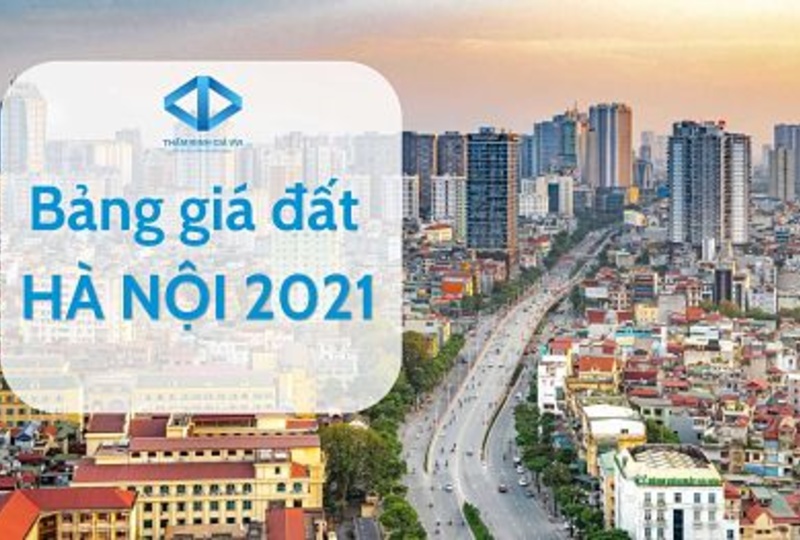 Bảng giá đất Hà Nội năm 2021